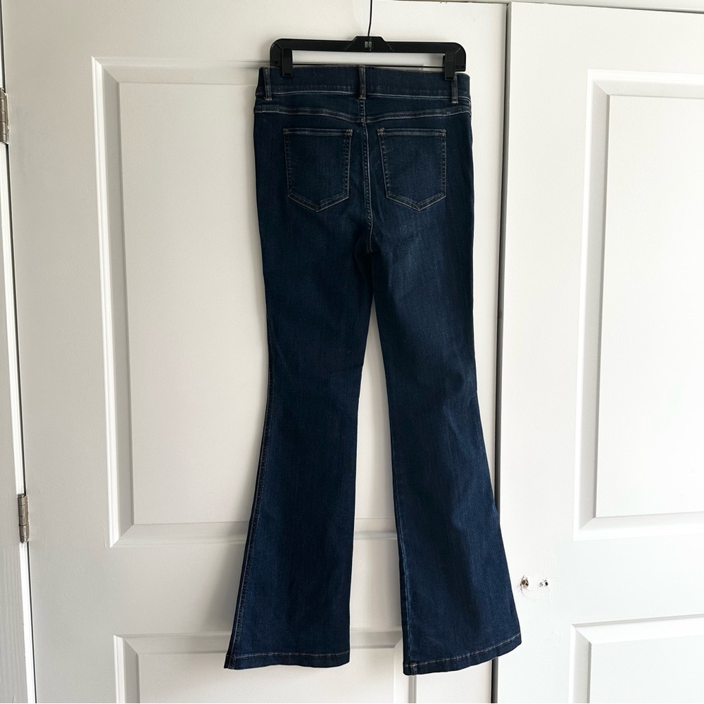 SPANX Midnight Dark Blue Flare Women's Denim Jeans - Picture 3 of 6